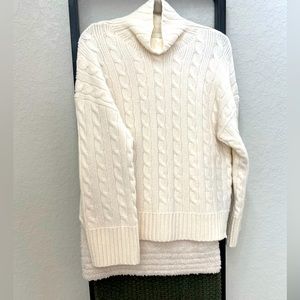 Abercrombie & Fitch cable easy funnel neck sweater.